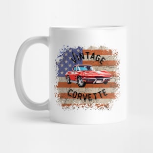 Classic Corvette t-shirt, Vintage Cars, Vintage design, Unisex t-shirt, car lovers, American classic tees, t-shirt for me, t-shirt for women Mug